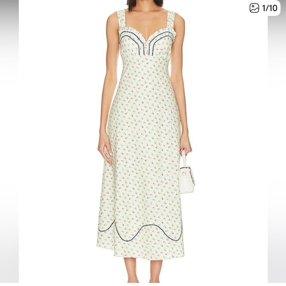 Free People Sweet Hearts Midi Dress, Medium, NWOT - Picture 2 of 8